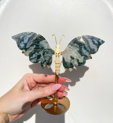 Moss Agate Wings #1